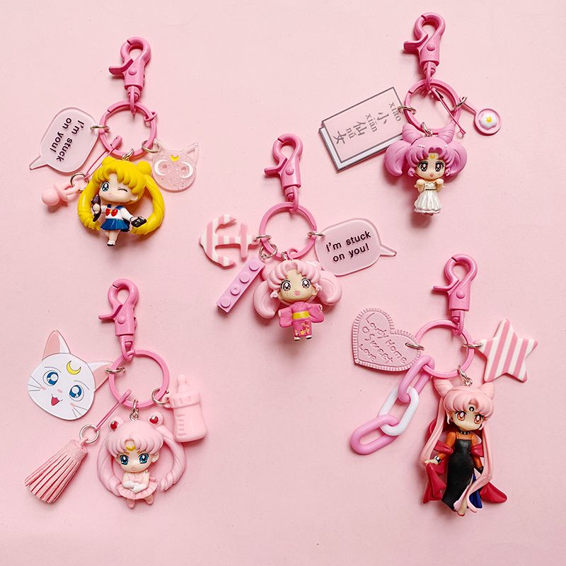 Car Accessories Workshop - Sailor Moon Anime Peripheral Kawaii Keychain