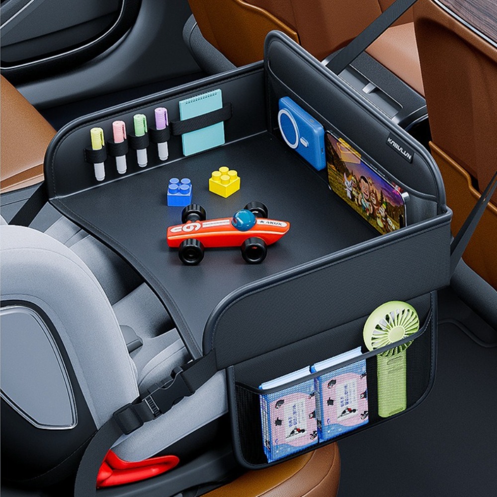 Back Seat Car Table - Child Car Dining Drawing Table Leather