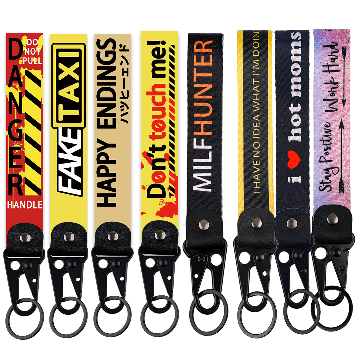 Car Accessories Quotation - Warning Key Tags Keychain Quotation Phrase