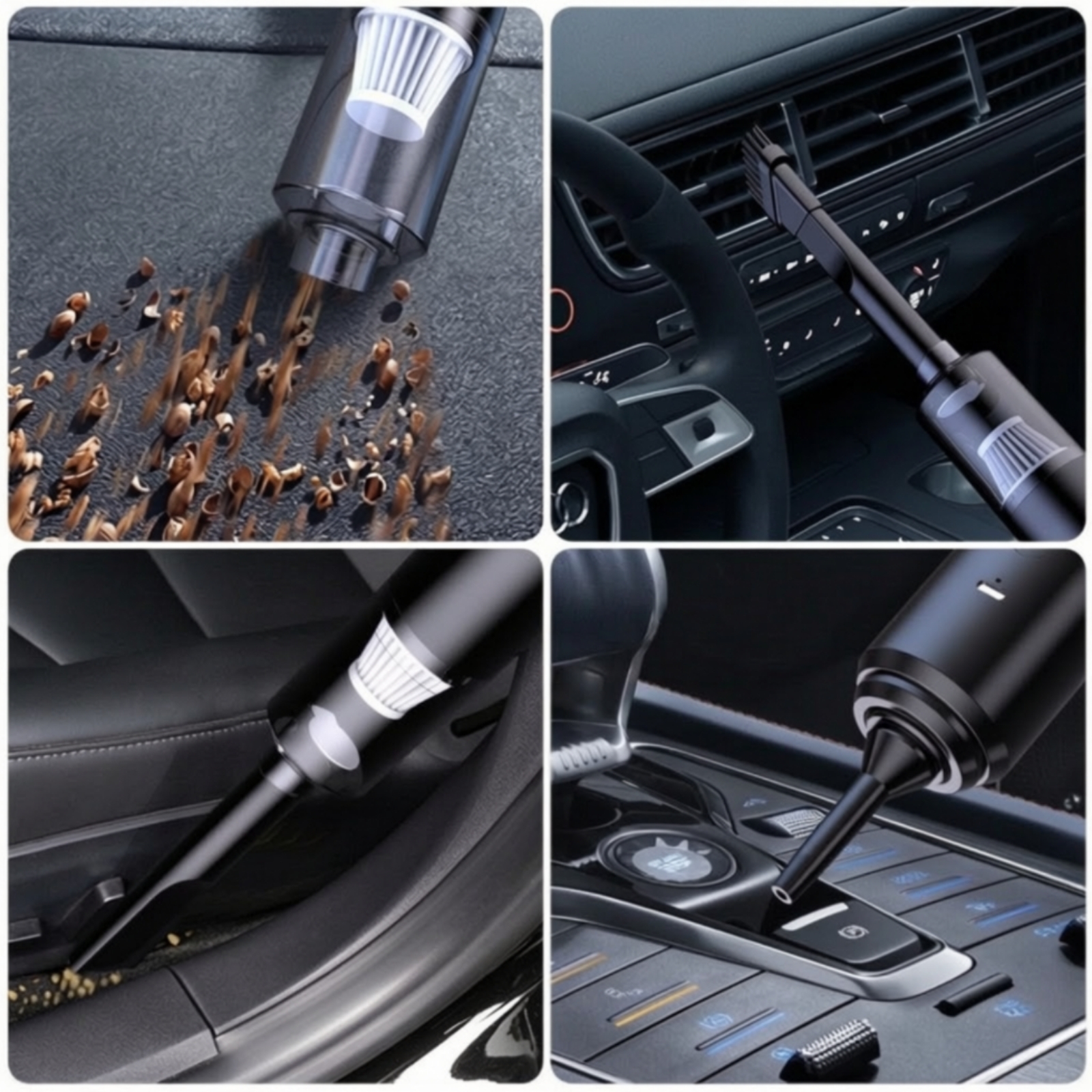 Car Vacuum Cleaner - Cordless Car Vacuum Cleaner Rechargeable Handheld