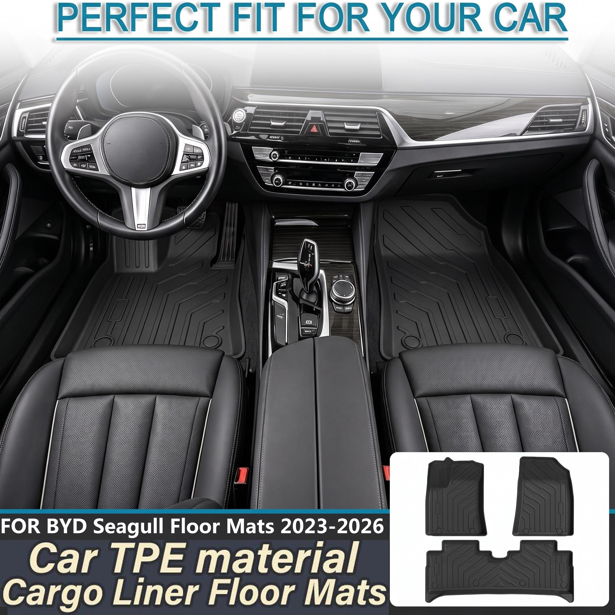 Car Floor Mat Rubber - TPE Full Coverage Car Floor Mats