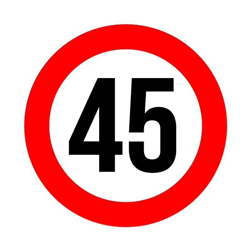 Car Accessories Nz - Fashion Creative Speed Limit 45 Km