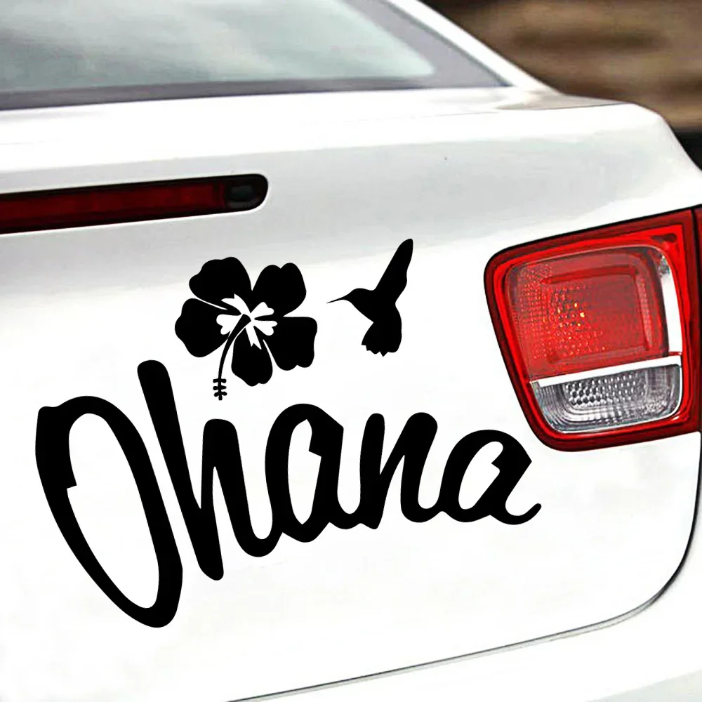 Car Accessories Nz - Personality Ohana Car Stickers Cars Decal