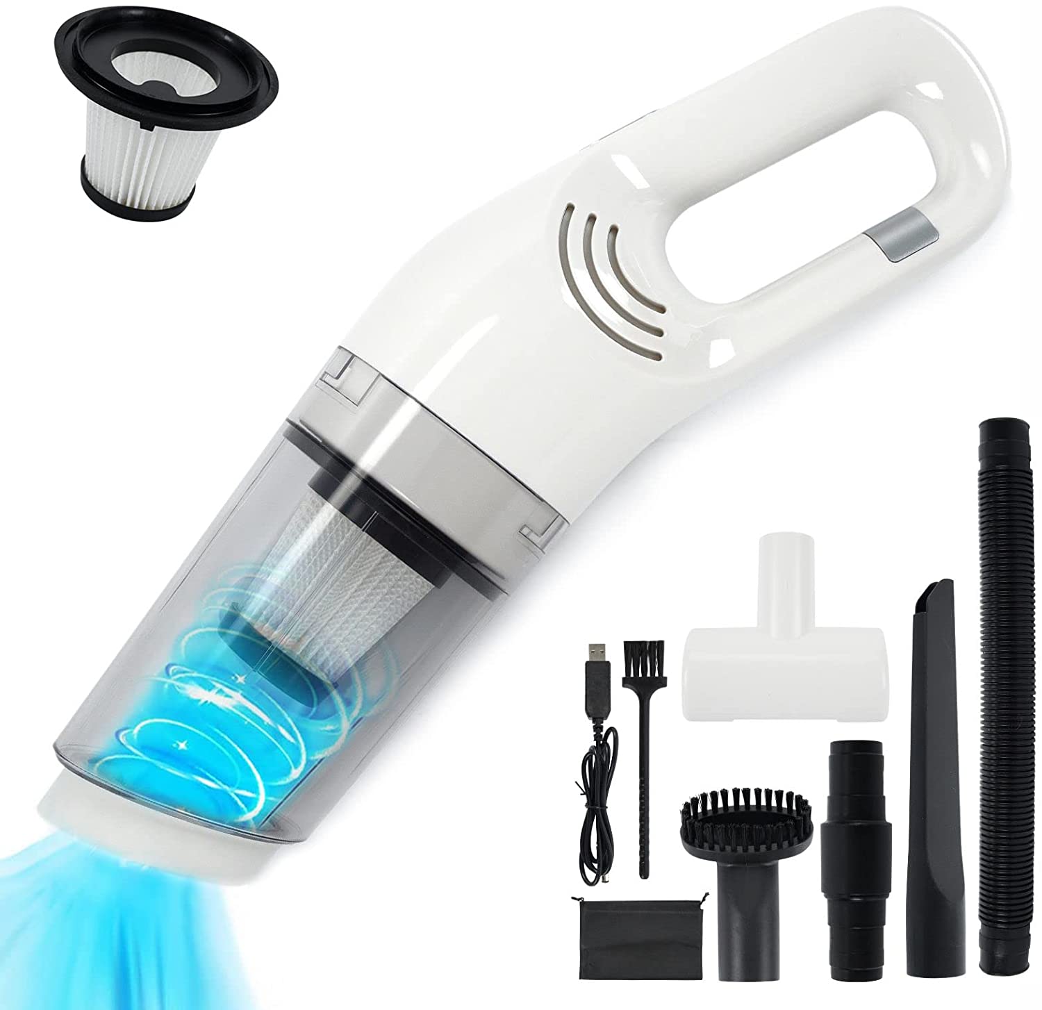 Car Vacuum Cleaner - Wireless Car Vacuum Cleaner Handheld Portable
