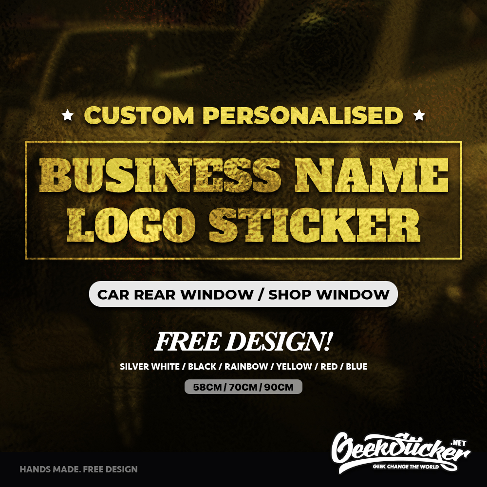 Car Accessories Nz - Custom Bussiness Name Sticker Text Logo