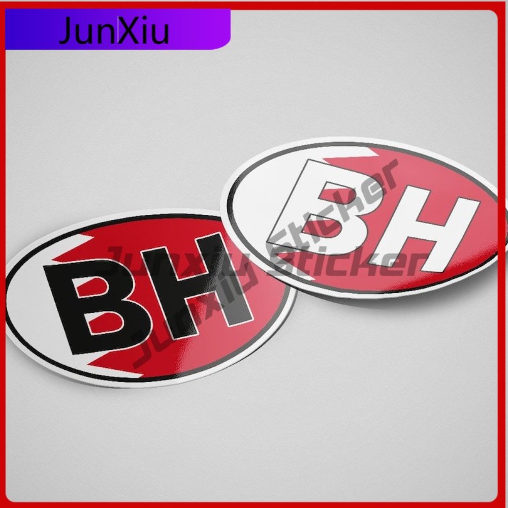 Bahrain BH Sticker Oval Flag W - مراجعة Car Accessories Bahrain وسعره