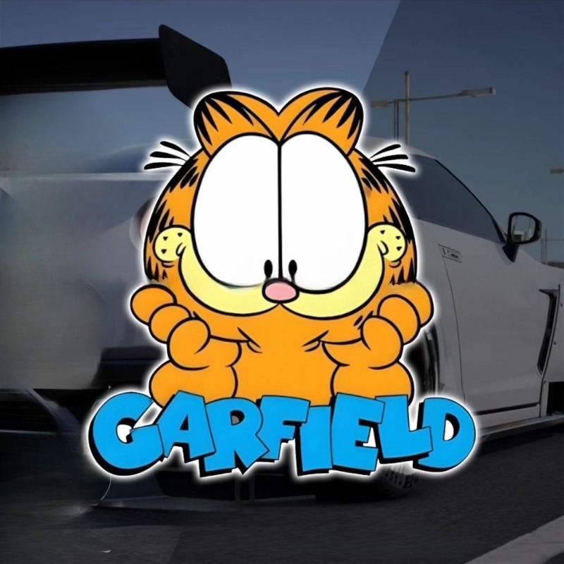 Creative cartoon cute Garfield - مراجعة Car Accessories Workshop وسعره