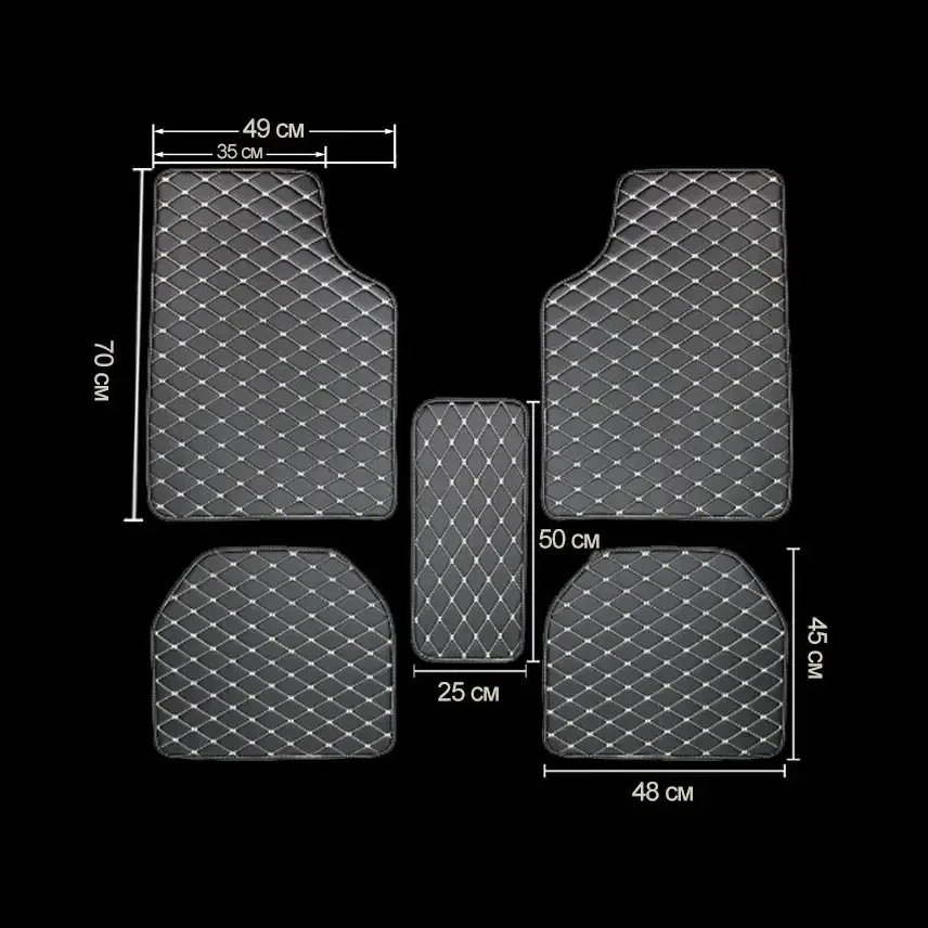Car Floor Mats 5Pcs PU Leather - مراجعة Car Floor Mat Rubber وسعره