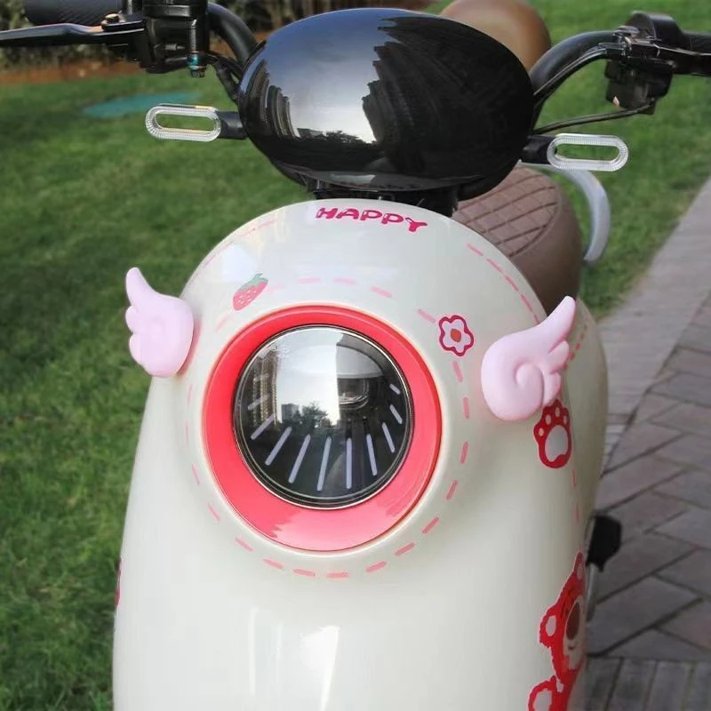 1 pair Motorcycle decoration a - مراجعة Car Accessories Girl وسعره