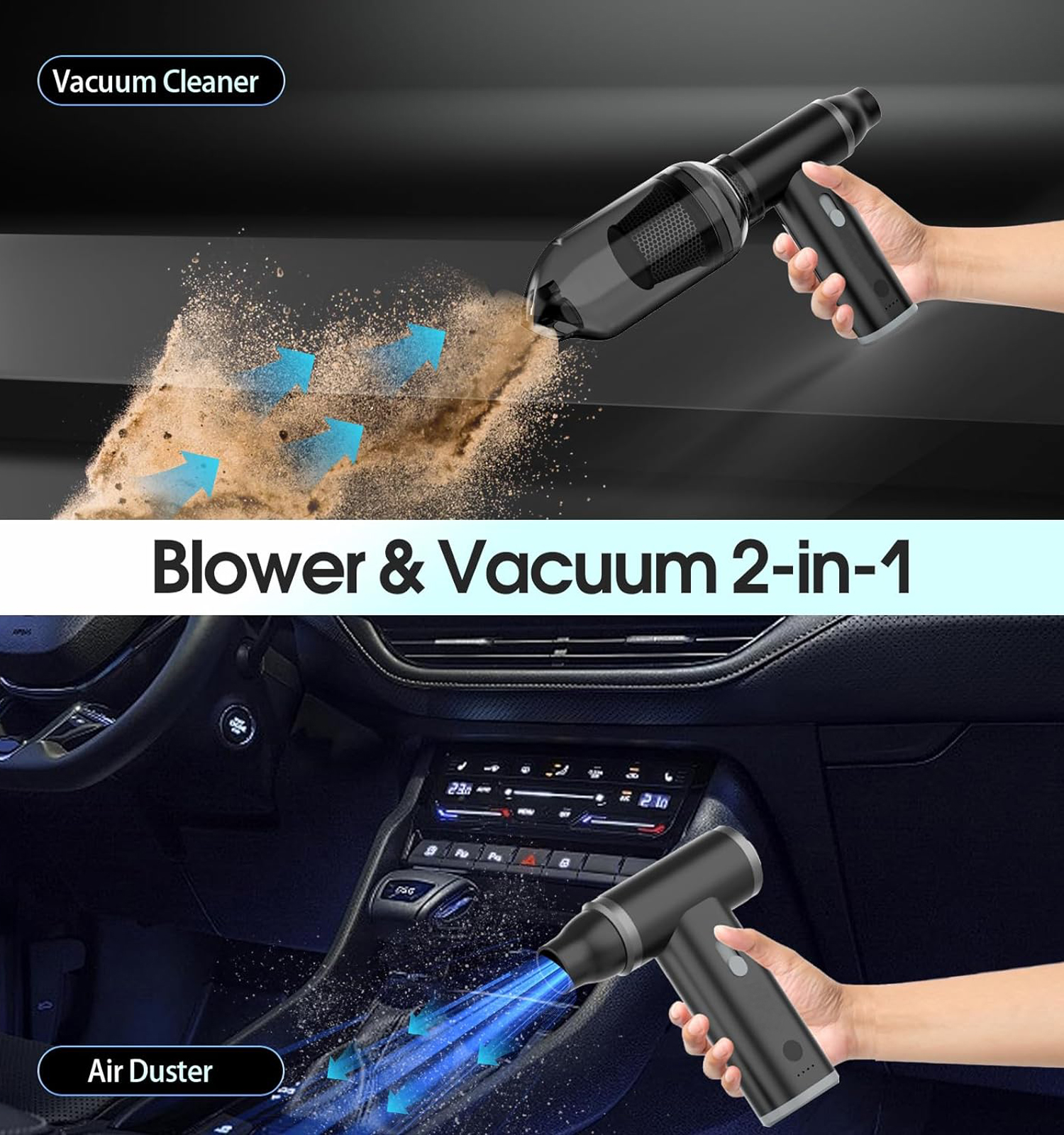 New Wireless High Suction Auto - مراجعة Car Vacuum Cleaner وسعره