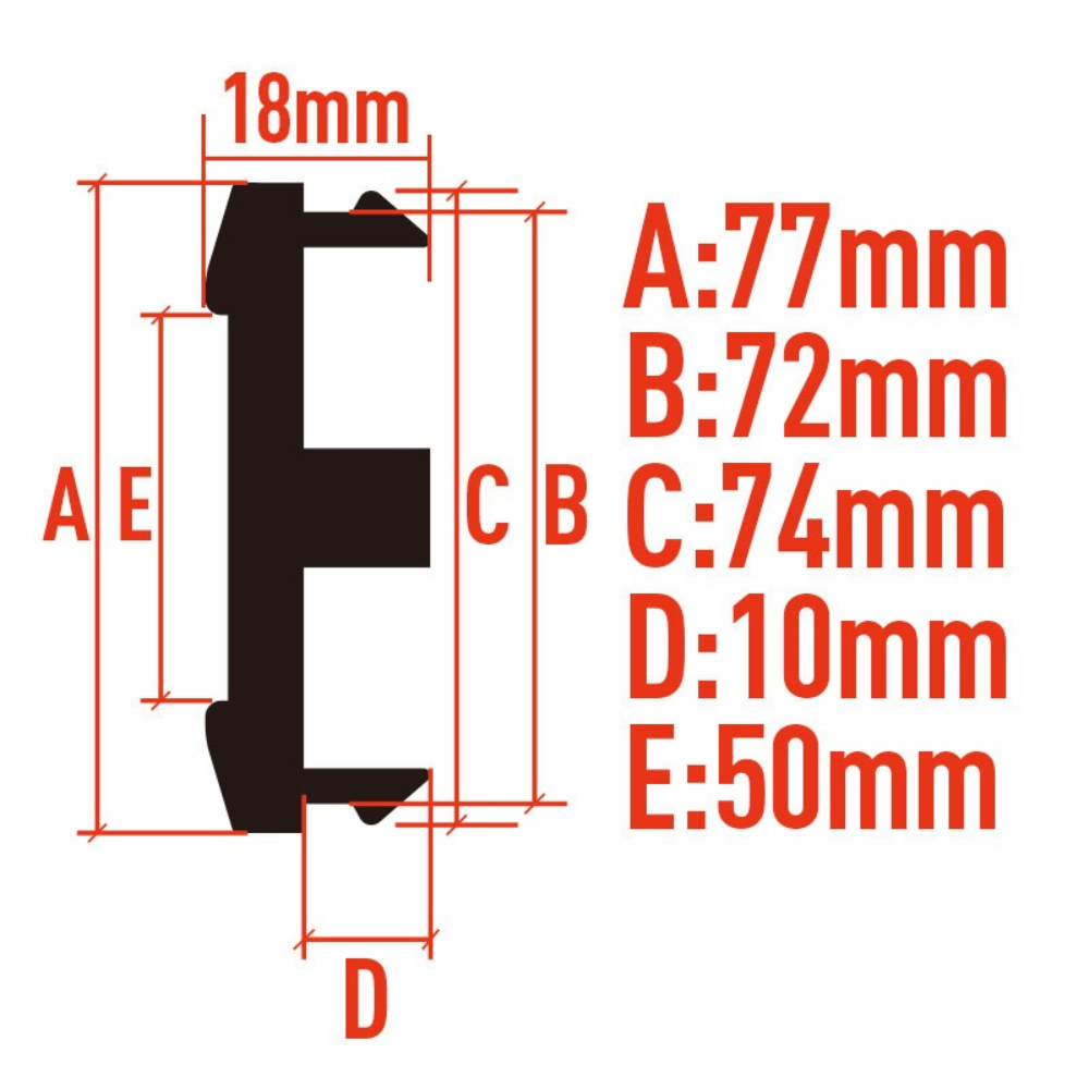 4pcs 77MM Clip 72MM JDM Epoxy  - مراجعة Car Accessories Jdm وسعره