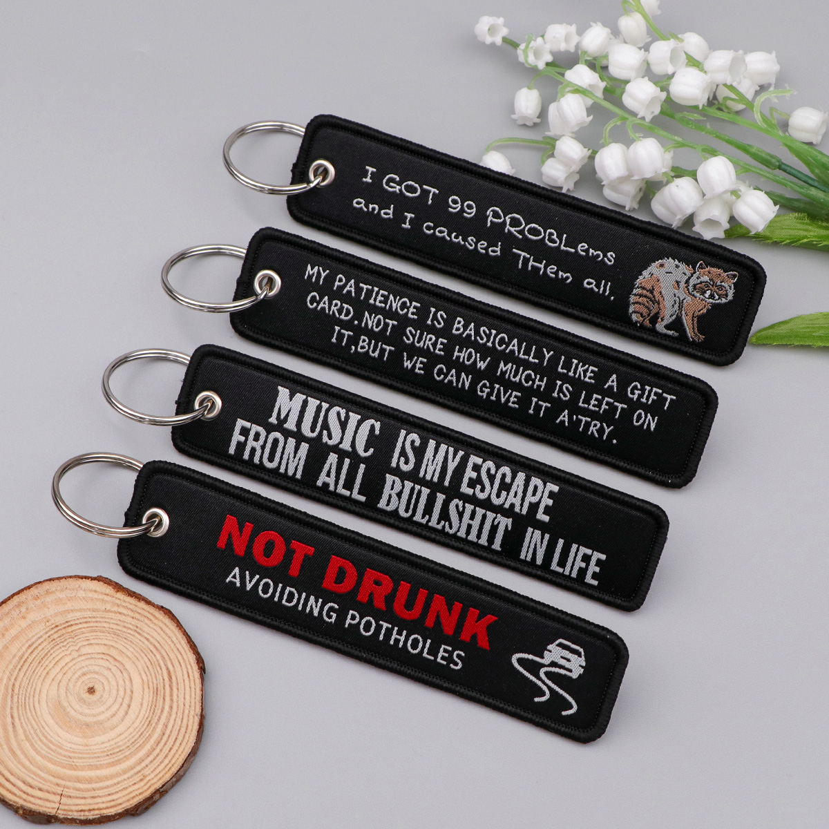 1pcs Skeleton Quotation Embroi - مراجعة Car Accessories Quotation وسعره
