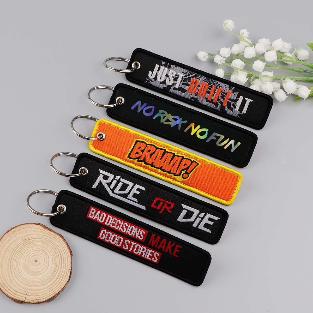 1pcs Skeleton Quotation Embroi - مراجعة Car Accessories Quotation وسعره