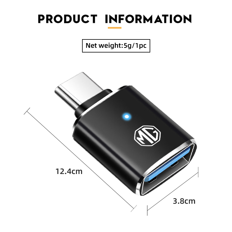 Car LED Type C To USB 3.0 Adap - مراجعة Car Accessories Essentials وسعره