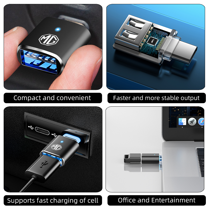 Car LED Type C To USB 3.0 Adap - مراجعة Car Accessories Essentials وسعره