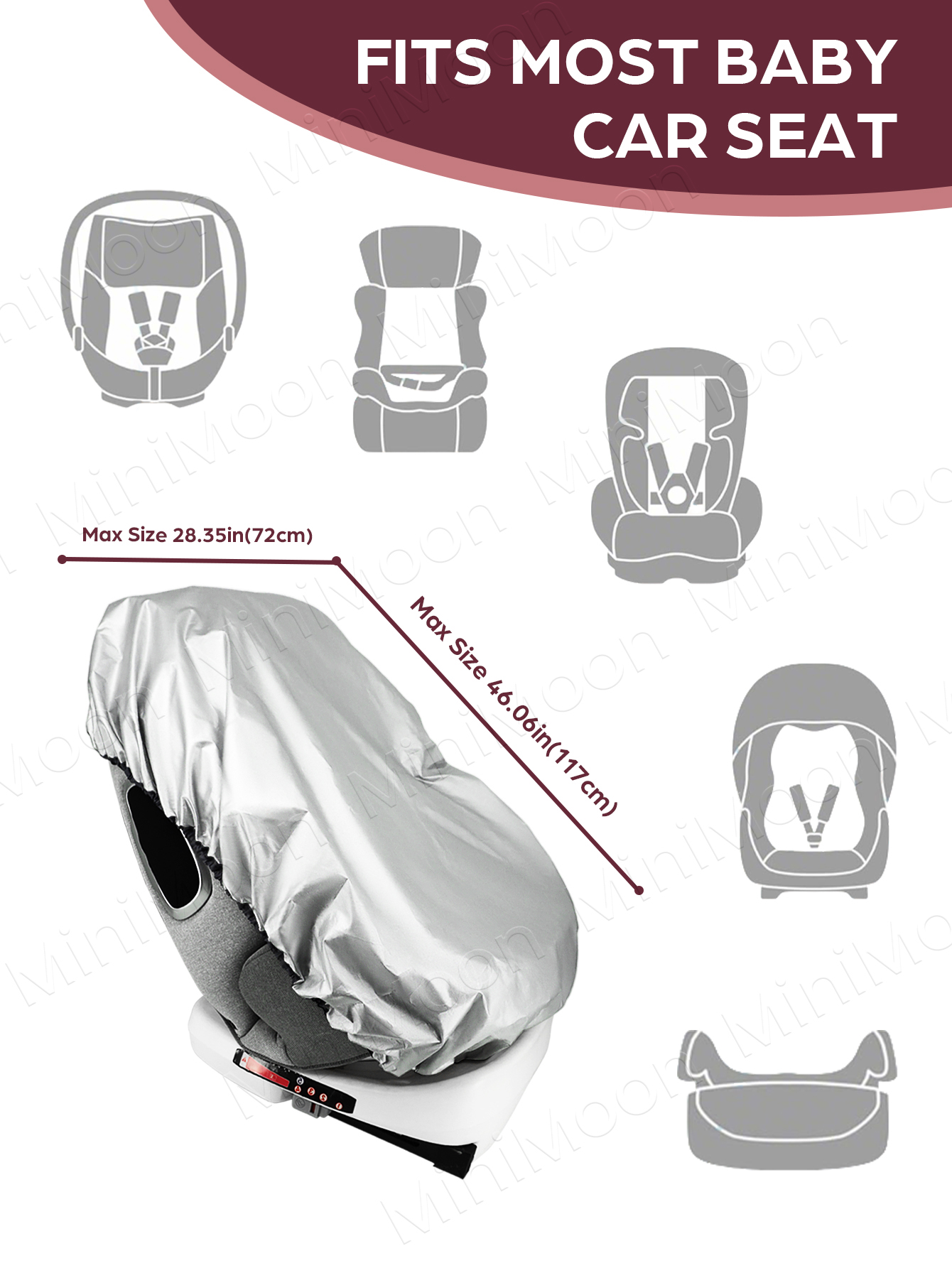 1PC Universal Baby Car Seat Su - مراجعة Car Accessories For Baby وسعره