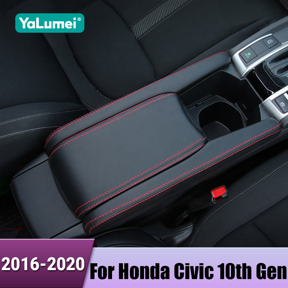 Leather Car Center Console Arm - مراجعة Car Accessories Honda وسعره