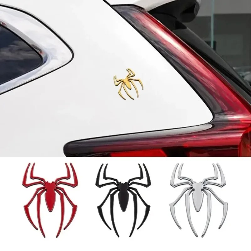 3D metal car stickers, spider  - مراجعة Car Accessories Exterior وسعره