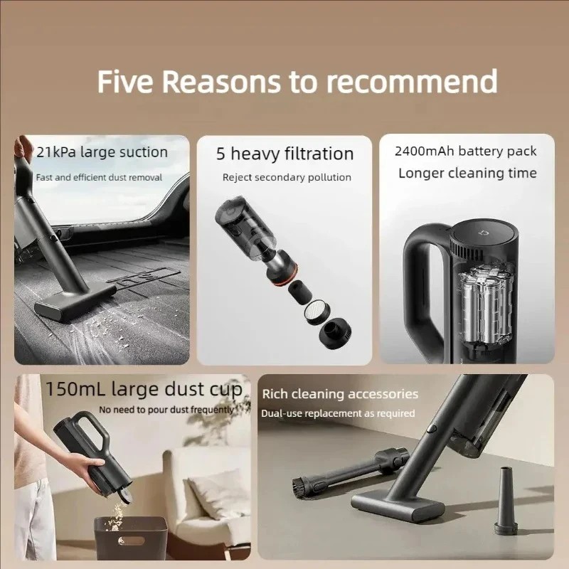 NEW MIJIA Car Vacuum Cleaner 2 - مراجعة Car Vacuum Cleaner وسعره