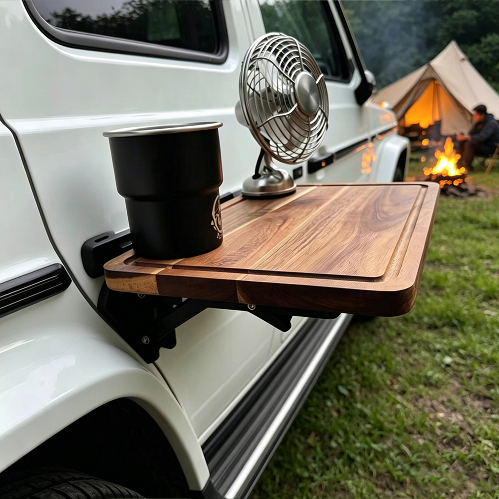 1PC Car Side Folding Wooden Ta - مراجعة Car Accessories Essentials وسعره