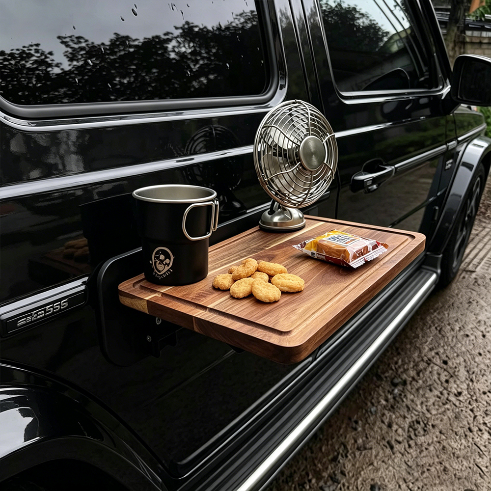 1PC Car Side Folding Wooden Ta - مراجعة Car Accessories Essentials وسعره