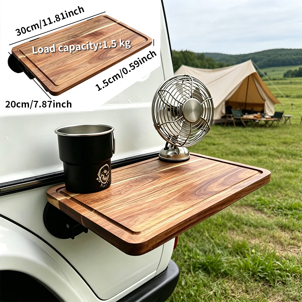 1PC Car Side Folding Wooden Ta - مراجعة Car Accessories Essentials وسعره