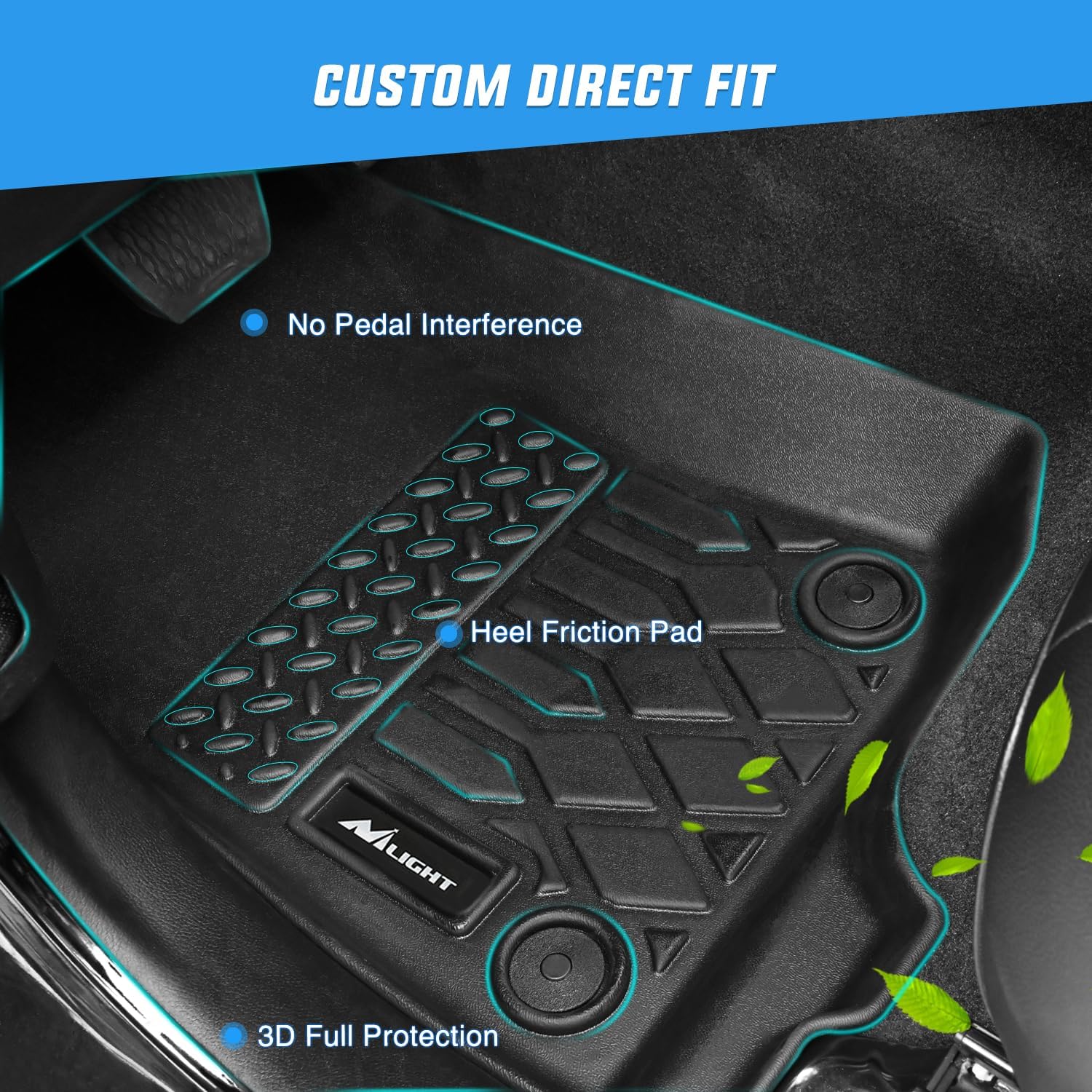 Nilight Custom Fit TPE Floor M - مراجعة Car Floor Mat Rubber وسعره
