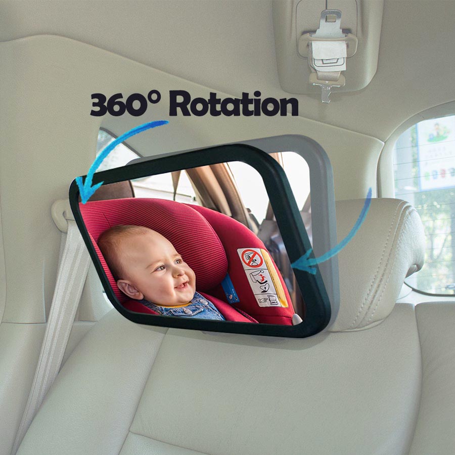 1pc Shatterproof 360 Rotation  - مراجعة Car Accessories For Baby وسعره