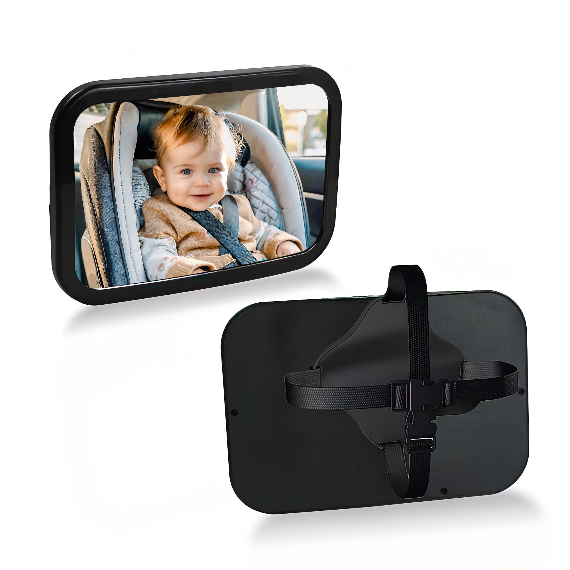 1pc Shatterproof 360 Rotation  - مراجعة Car Accessories For Baby وسعره