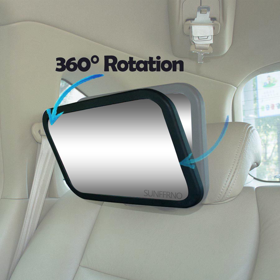 1pc Shatterproof 360 Rotation  - مراجعة Car Accessories For Baby وسعره