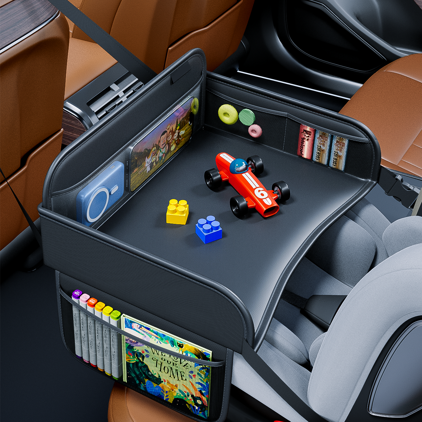 Child Car Dining Drawing Table - مراجعة Back Seat Car Table وسعره
