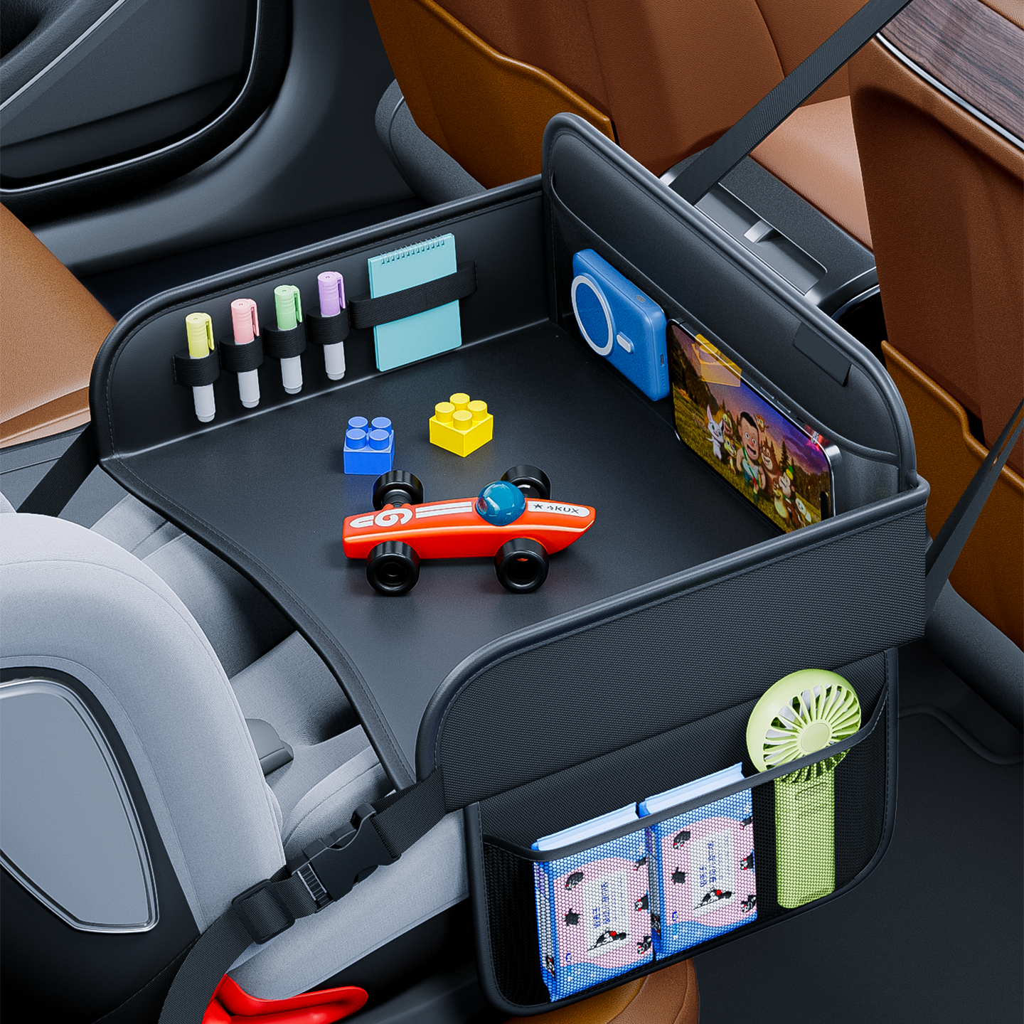 Child Car Dining Drawing Table - مراجعة Back Seat Car Table وسعره