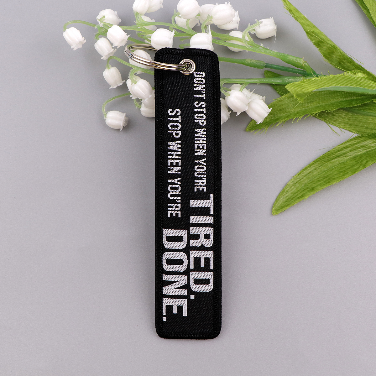 Black Embroidery Key Fob Rock  - مراجعة Car Accessories Quotation وسعره
