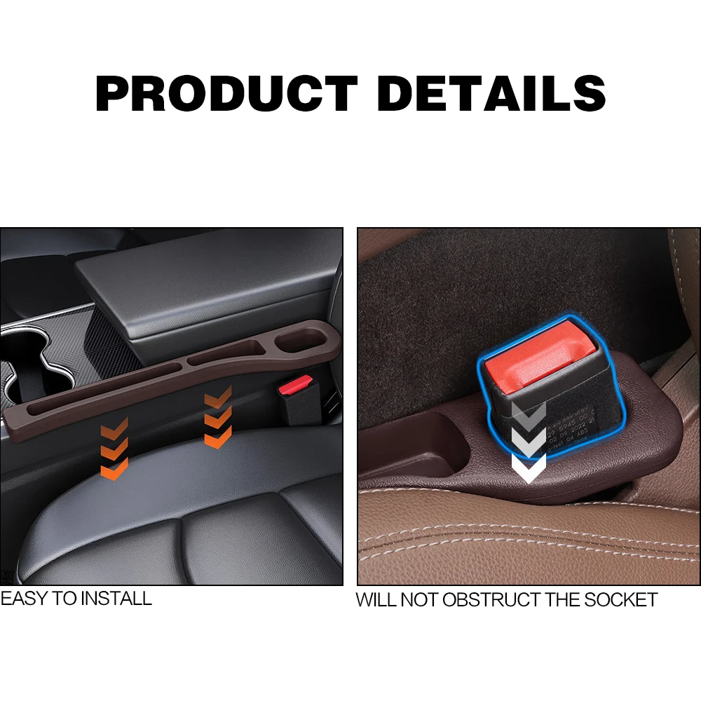 2PCS Car Seat Gap Filler Betwe - مراجعة Car Accessories Exterior وسعره