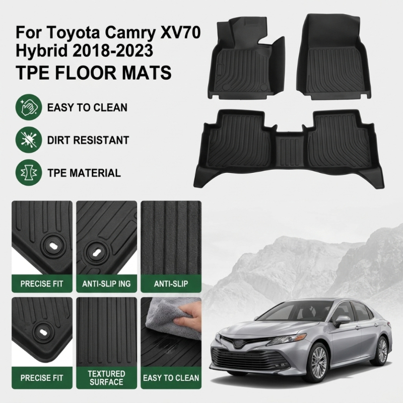 TPE Car Floor Mats For Toyota  - مراجعة Car Floor Mat Rubber وسعره