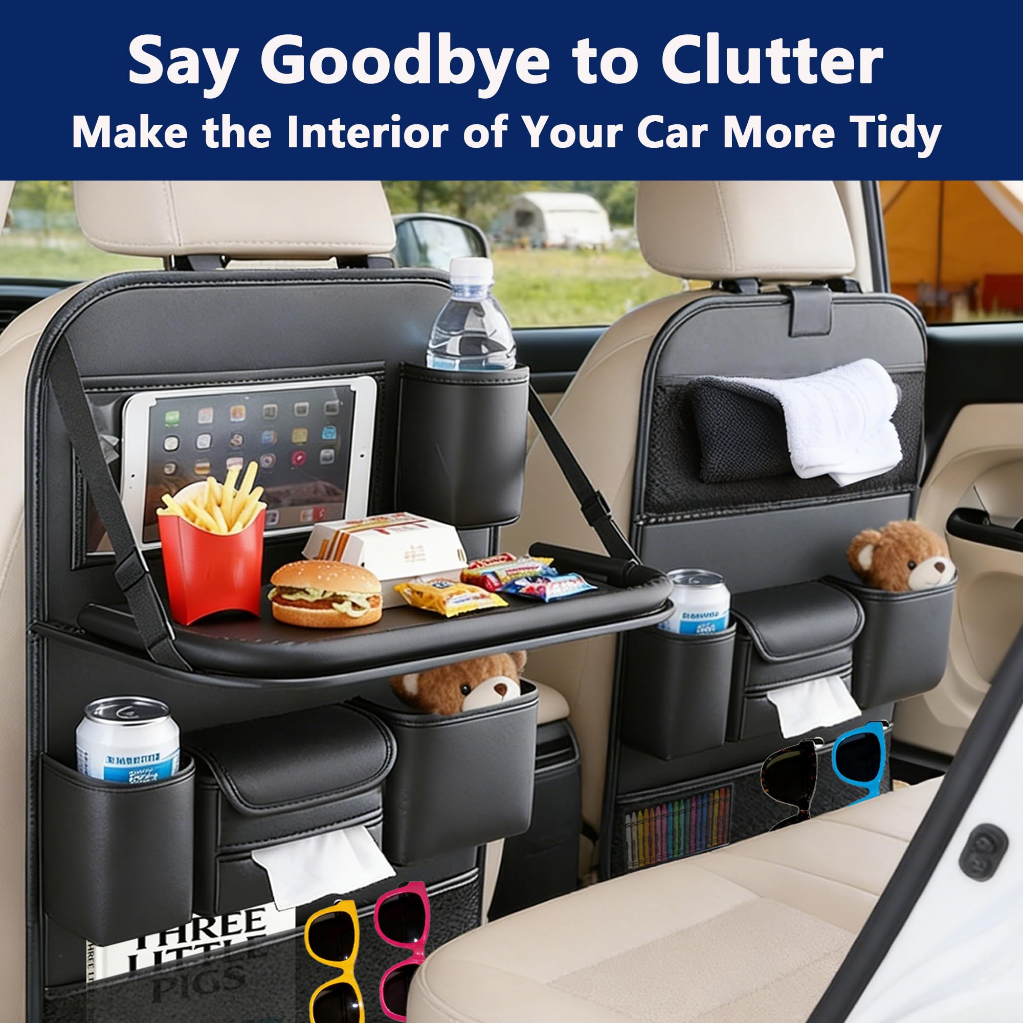 Multifunctional Car Backseat O - مراجعة Back Seat Car Table وسعره