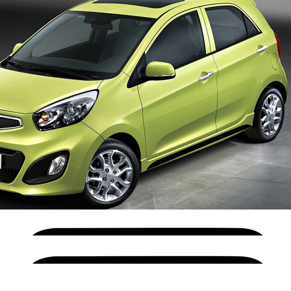 2PCS Car Side Door Skirt Strip - مراجعة Car Accessories Nz وسعره