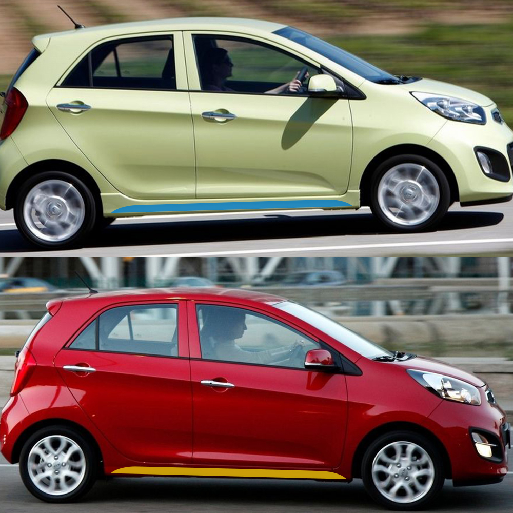 2PCS Car Side Door Skirt Strip - مراجعة Car Accessories Nz وسعره