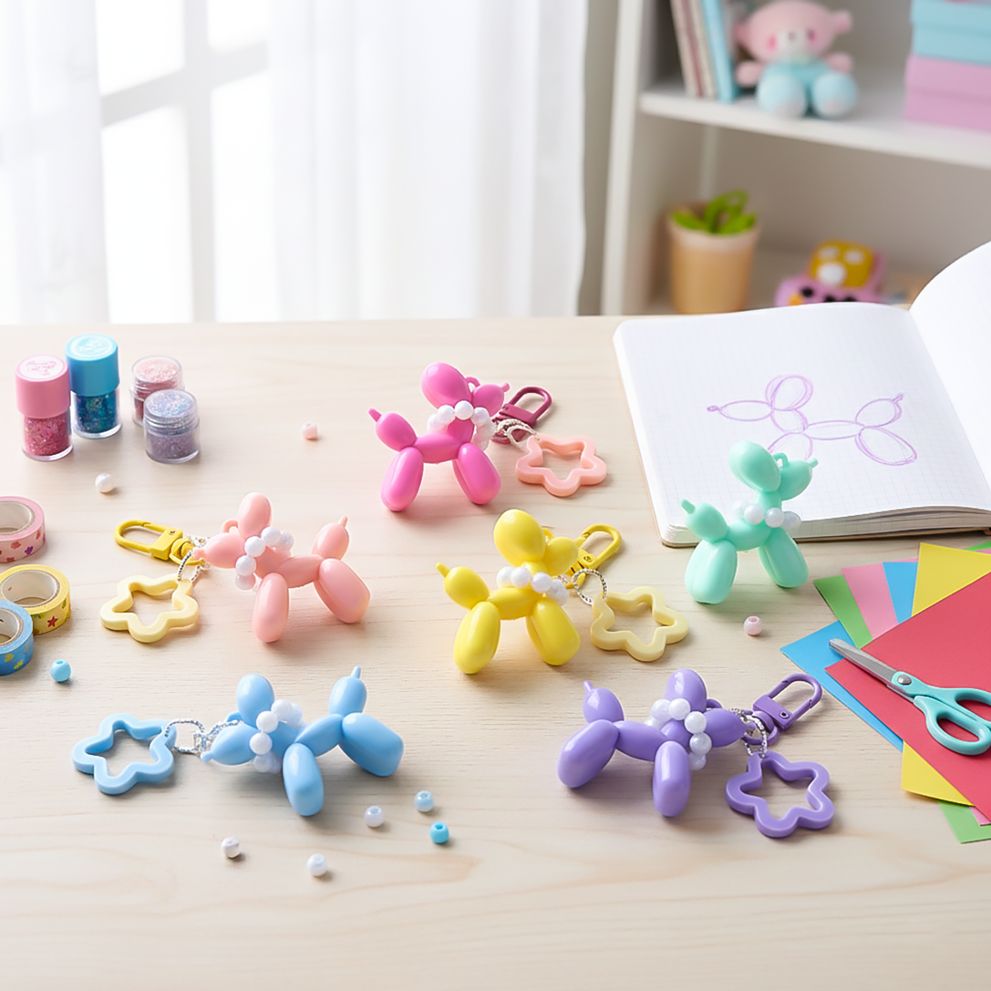 1pc Jelly Balloon Dog With Pea - مراجعة Car Accessories Girl وسعره
