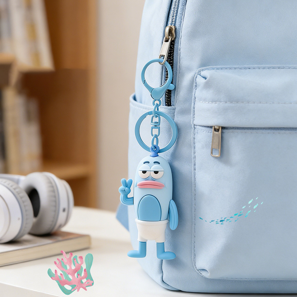 Creative Biqibao Ugly Fish Key - مراجعة Car Accessories Girl وسعره