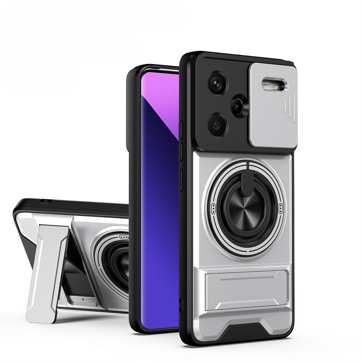Lens Slide Camera Phone Case f - مراجعة Car Accessories Phone Holder وسعره