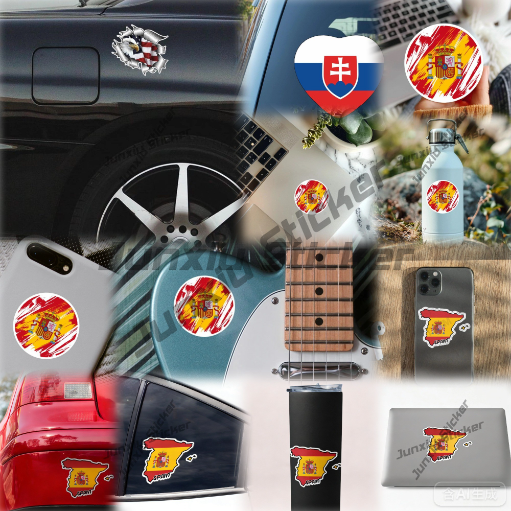 Bahrain Flag Sticker Oval-shap - مراجعة Car Accessories Bahrain وسعره
