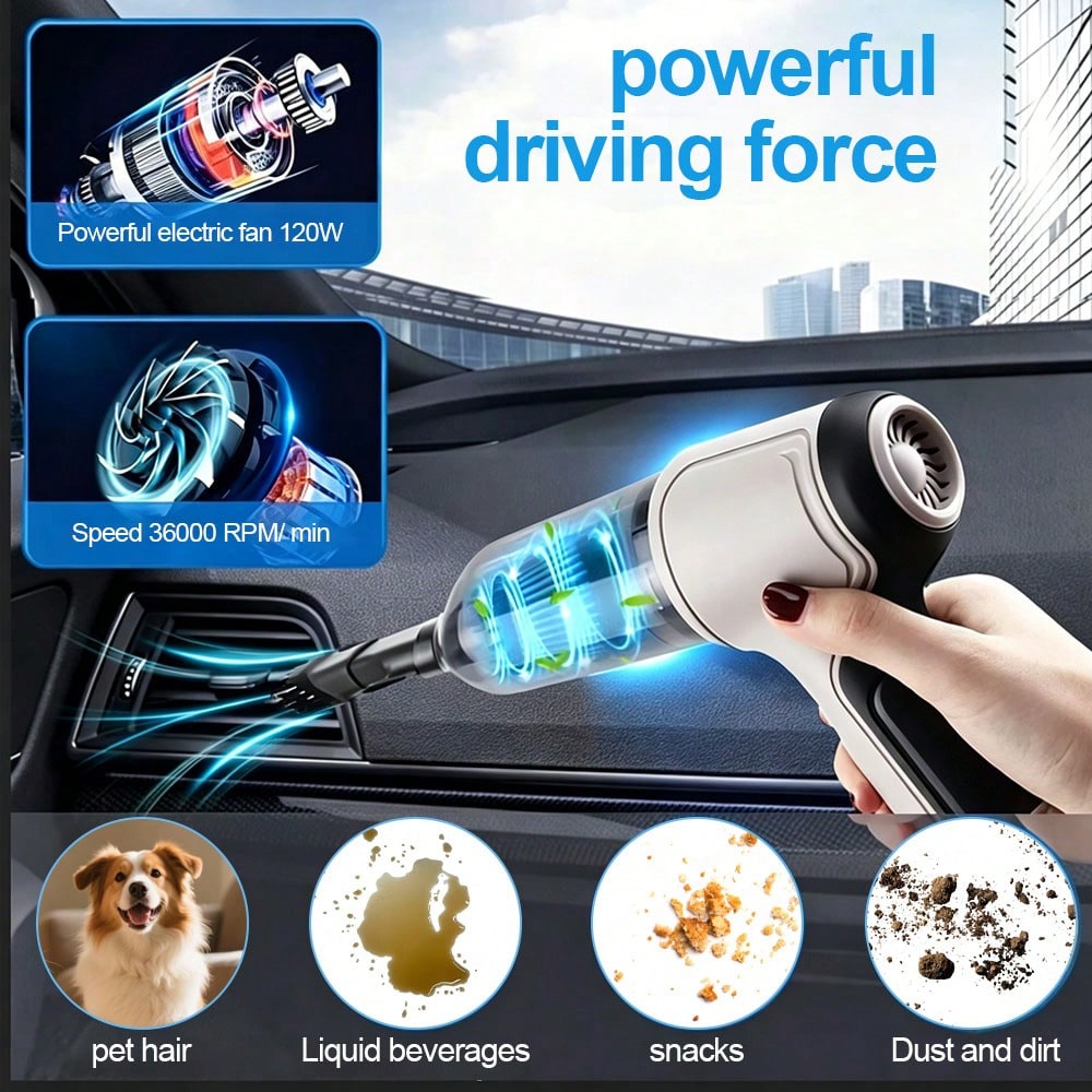 Portable Mini Car Vacuum Clean - مراجعة Car Vacuum Cleaner وسعره