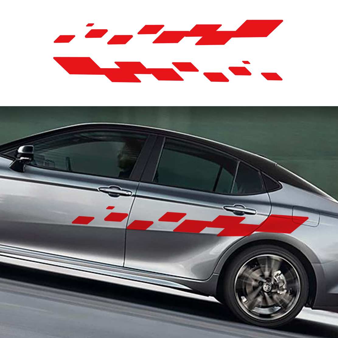 2pcs Car Door Decals Racing Ch - مراجعة Car Accessories Nz وسعره