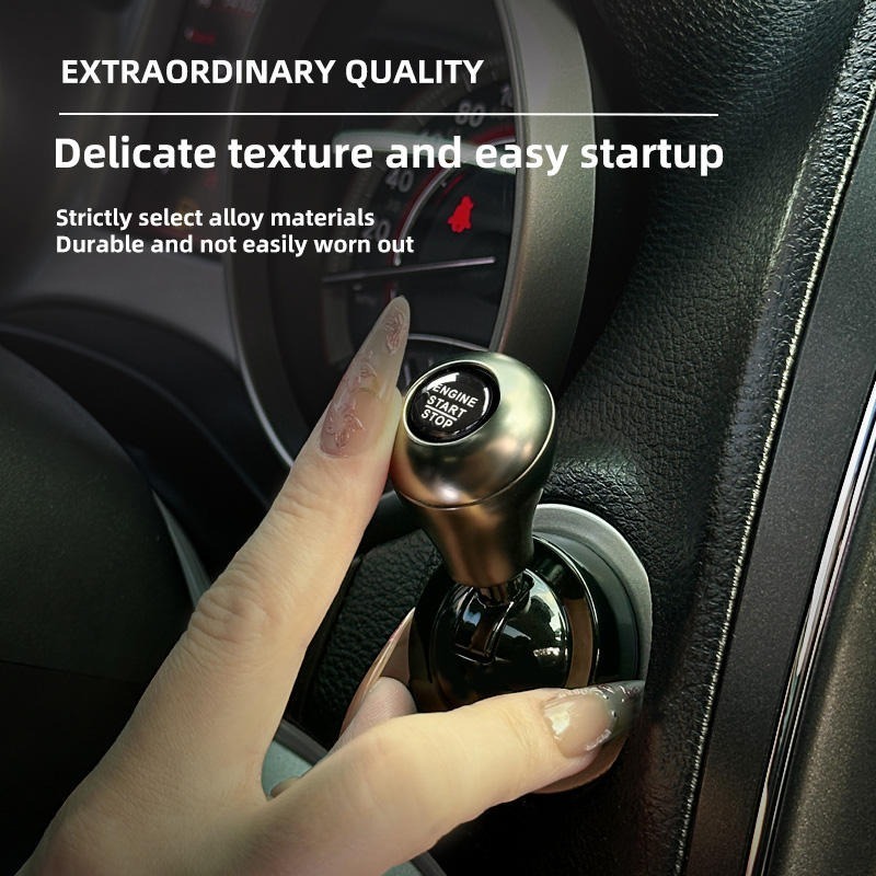 Car One-Touch Start Button wit - مراجعة Car Accessories Essentials وسعره