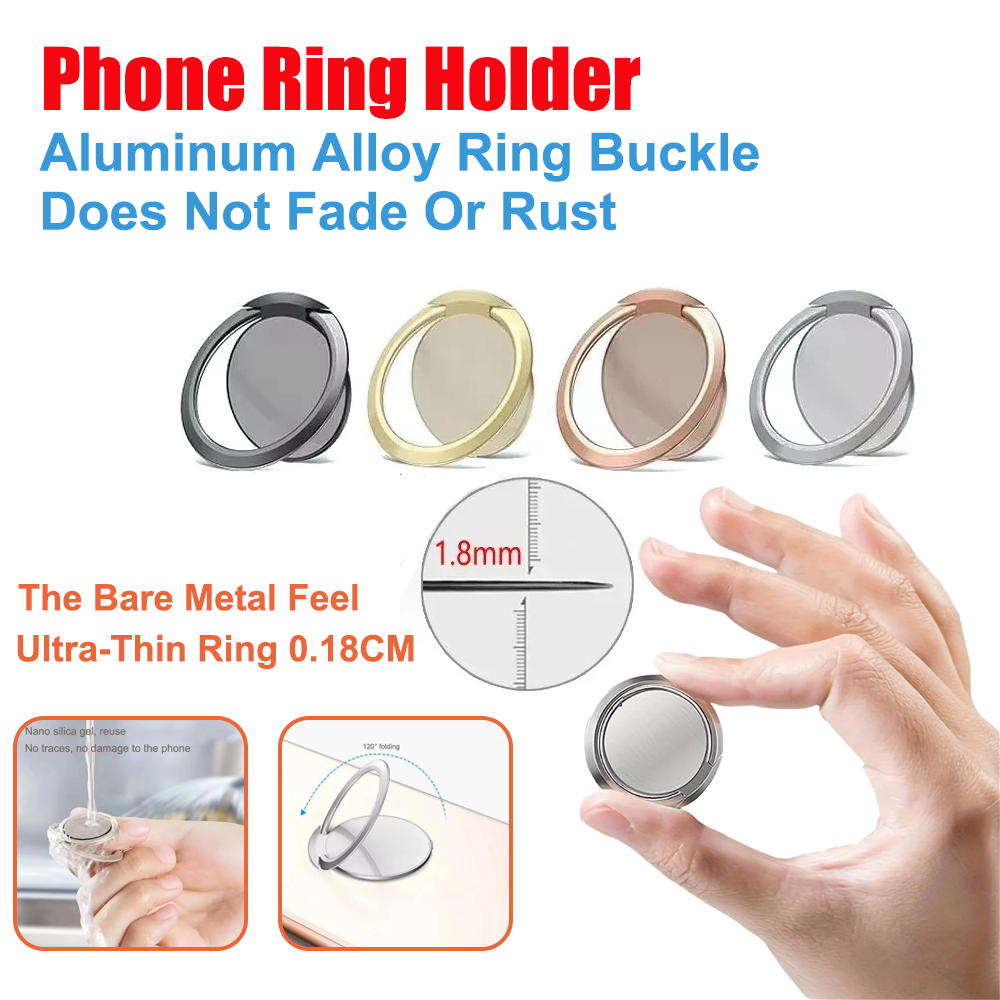 Ultra Thin Metal Ring Holder S - مراجعة Car Accessories Phone Holder وسعره