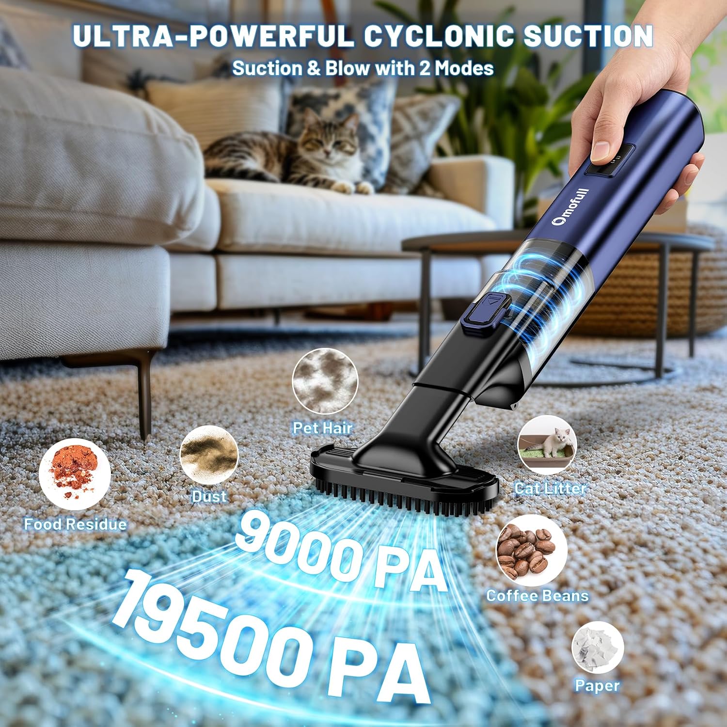 19500Pa Cordless Car Vacuum: 4 - مراجعة Car Vacuum Cleaner وسعره