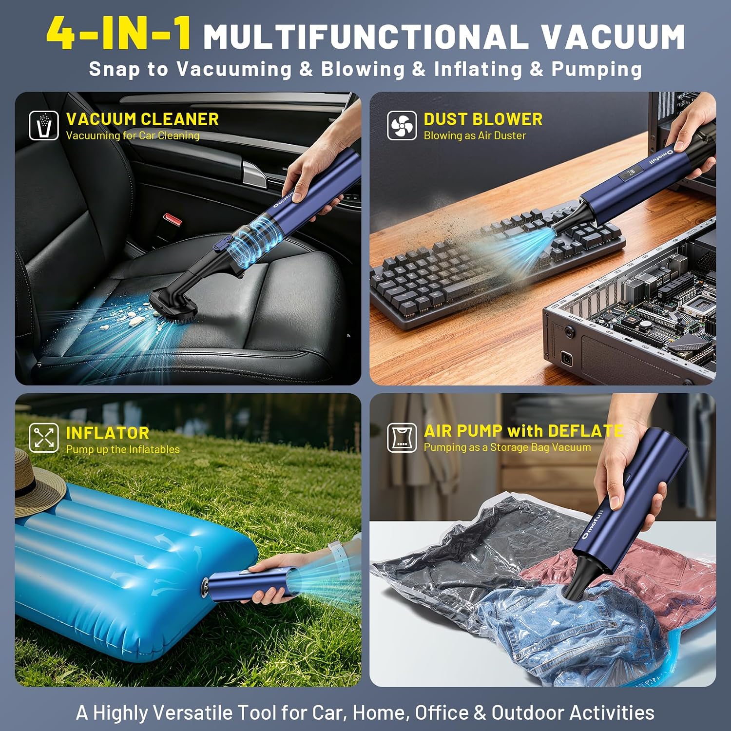 19500Pa Cordless Car Vacuum: 4 - مراجعة Car Vacuum Cleaner وسعره