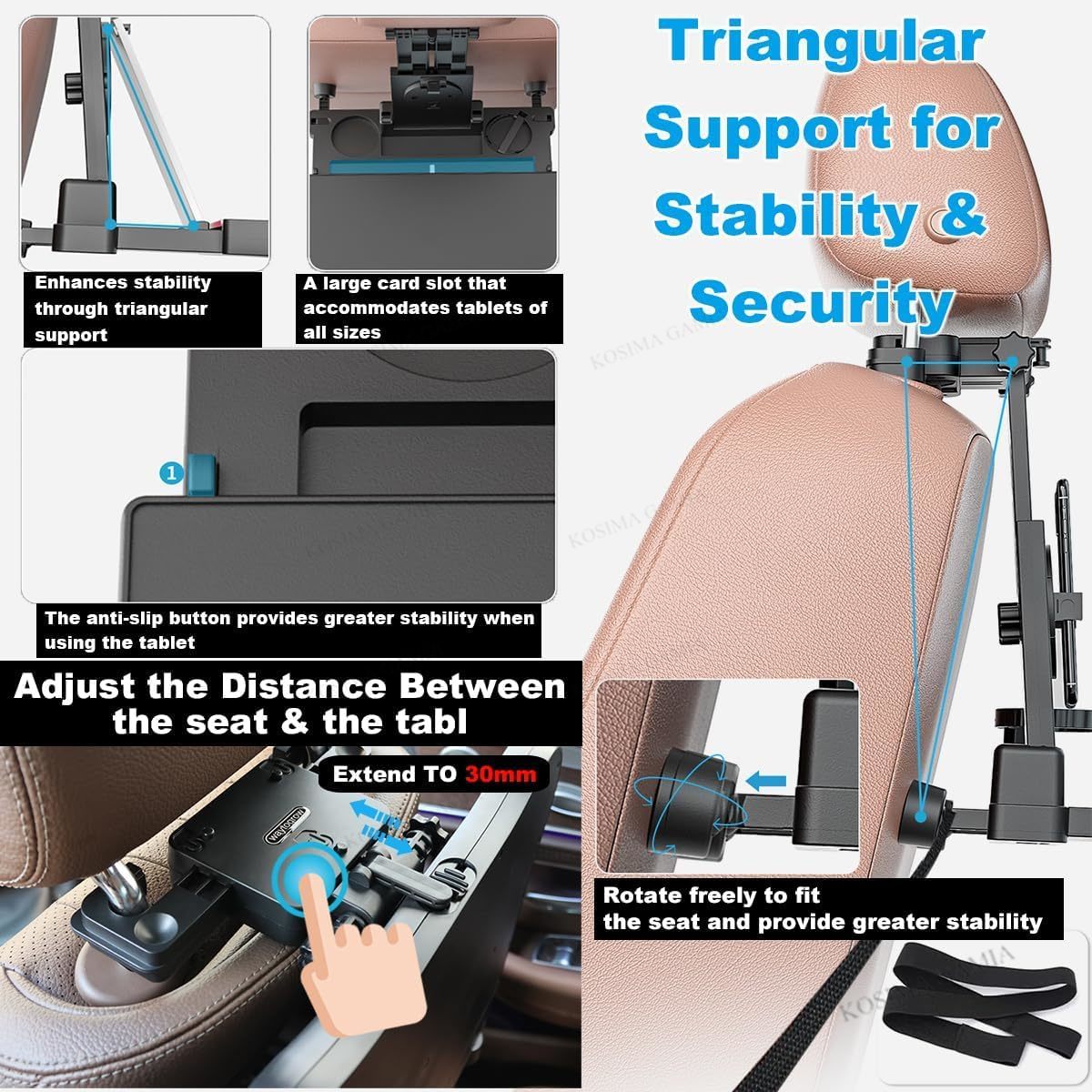 Folding Anti-Slip Baby Car Sea - مراجعة Back Seat Car Table وسعره
