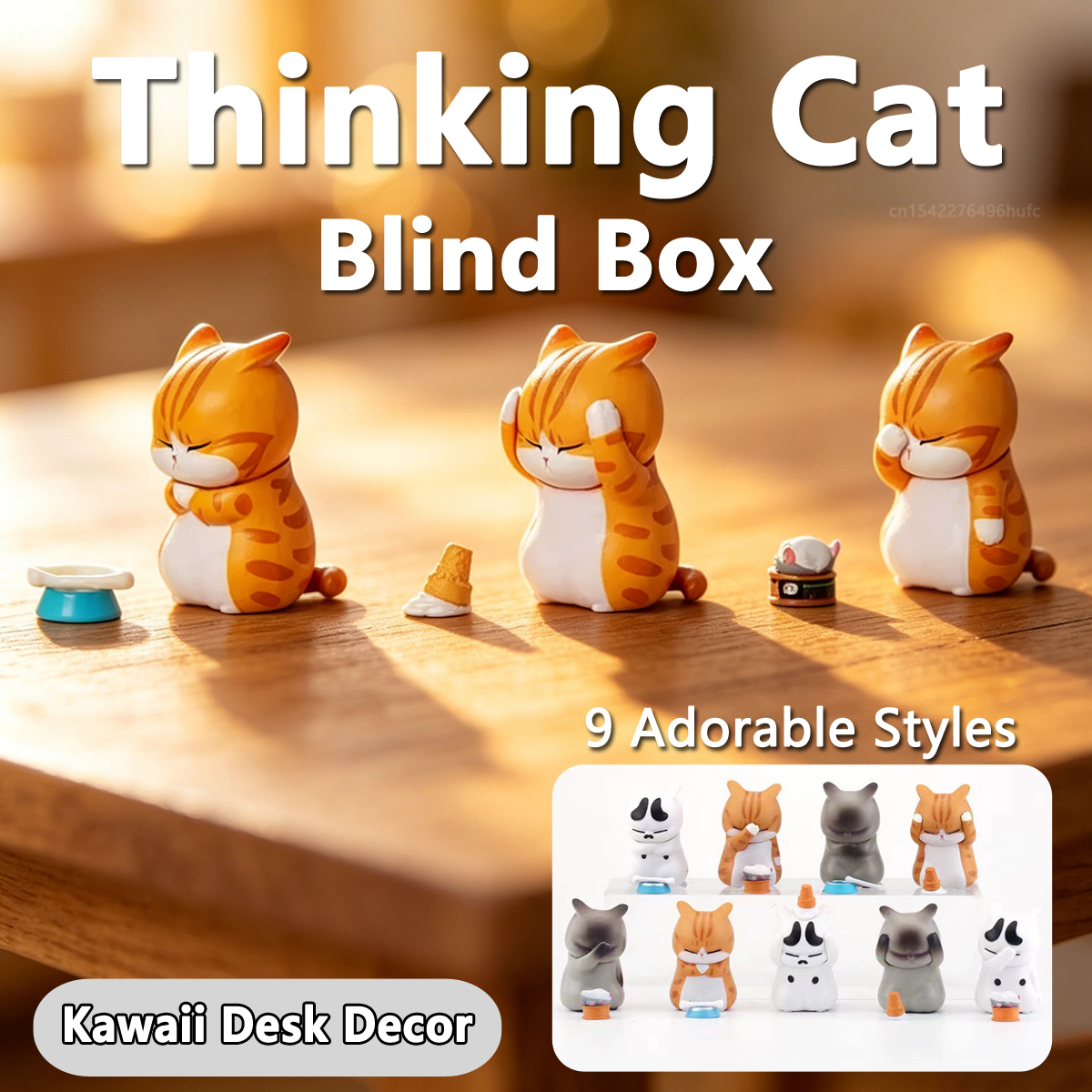 Thinking Cat Blind Box Cute An - مراجعة Car Accessories Girl وسعره